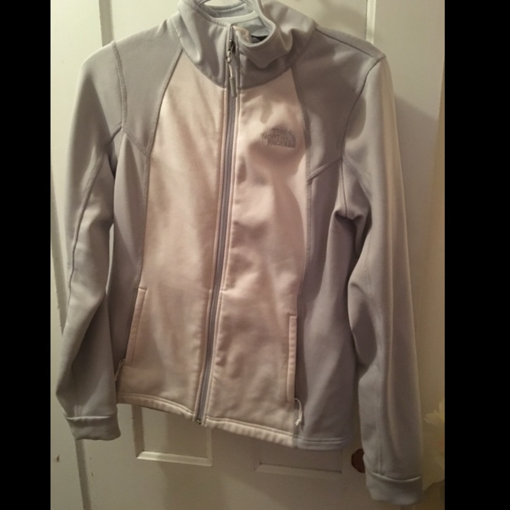 White and grey north face